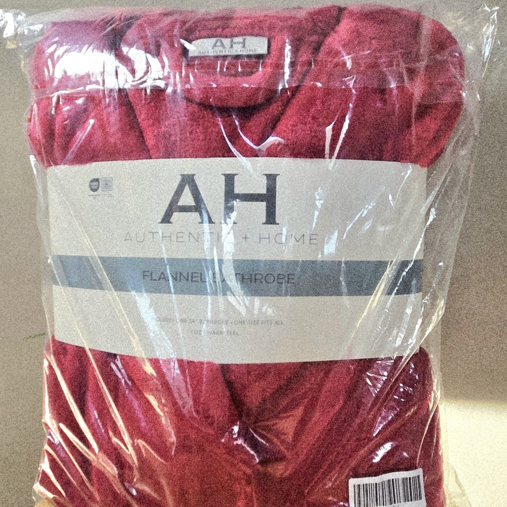 Red Plush Bathrobe